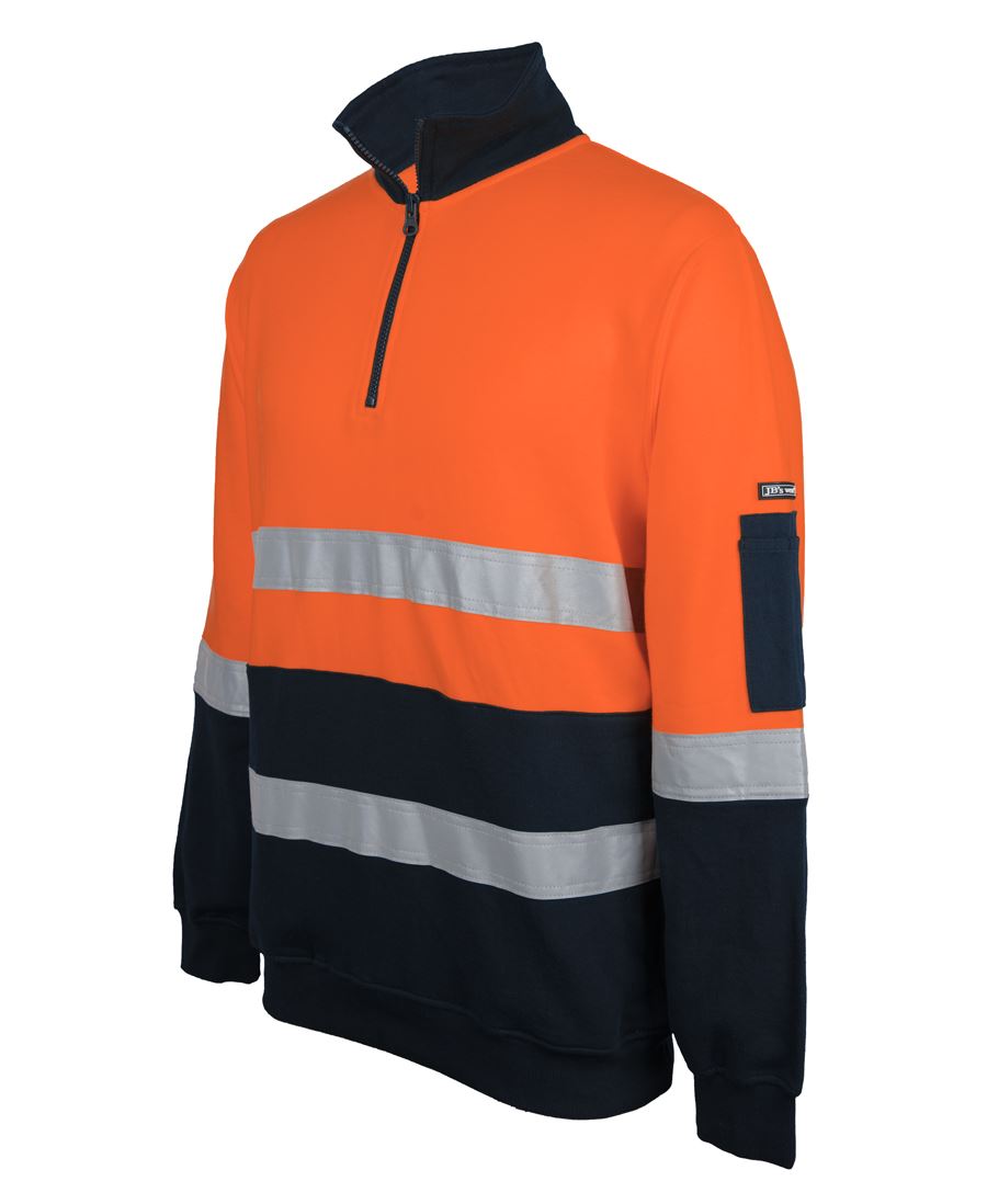 HI-VIS (D+N) 310 COTTON 1/2 ZIP FLEECE