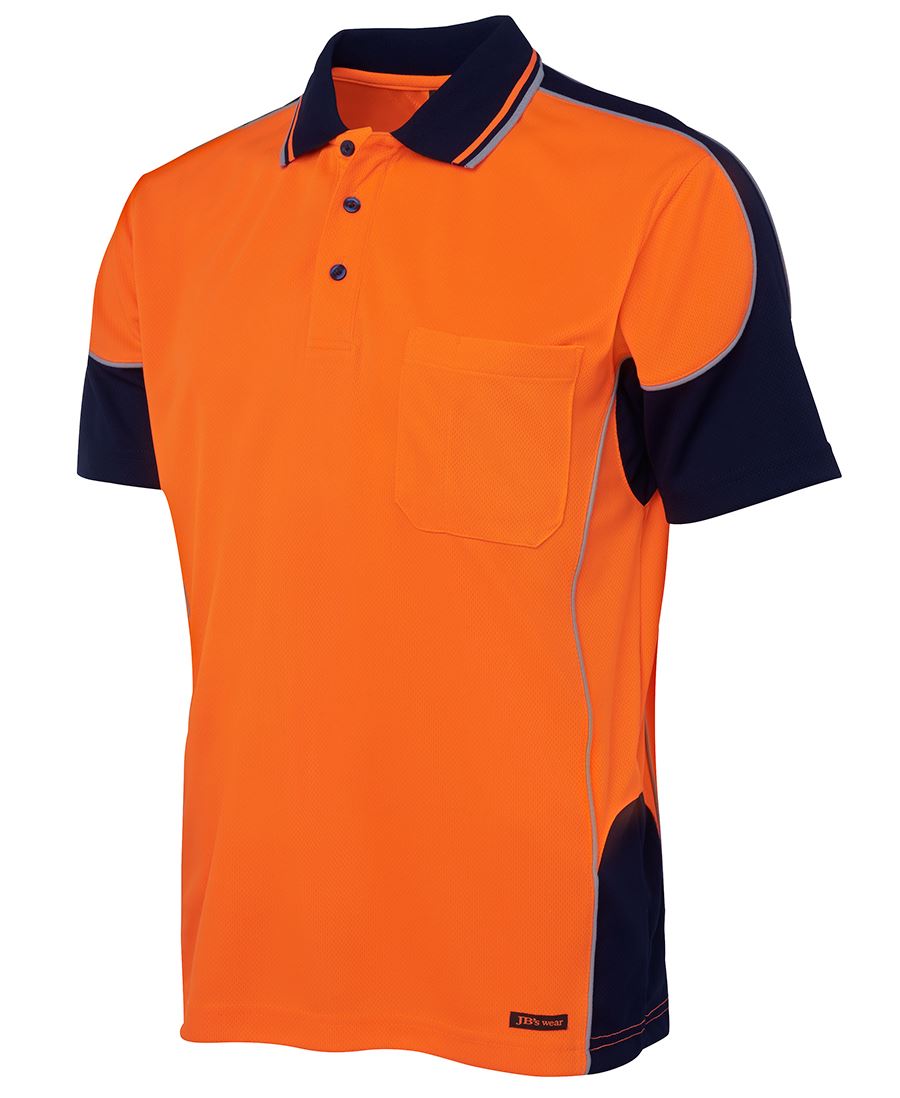 HI VIS CONTRAST PIPING POLO SHIRT