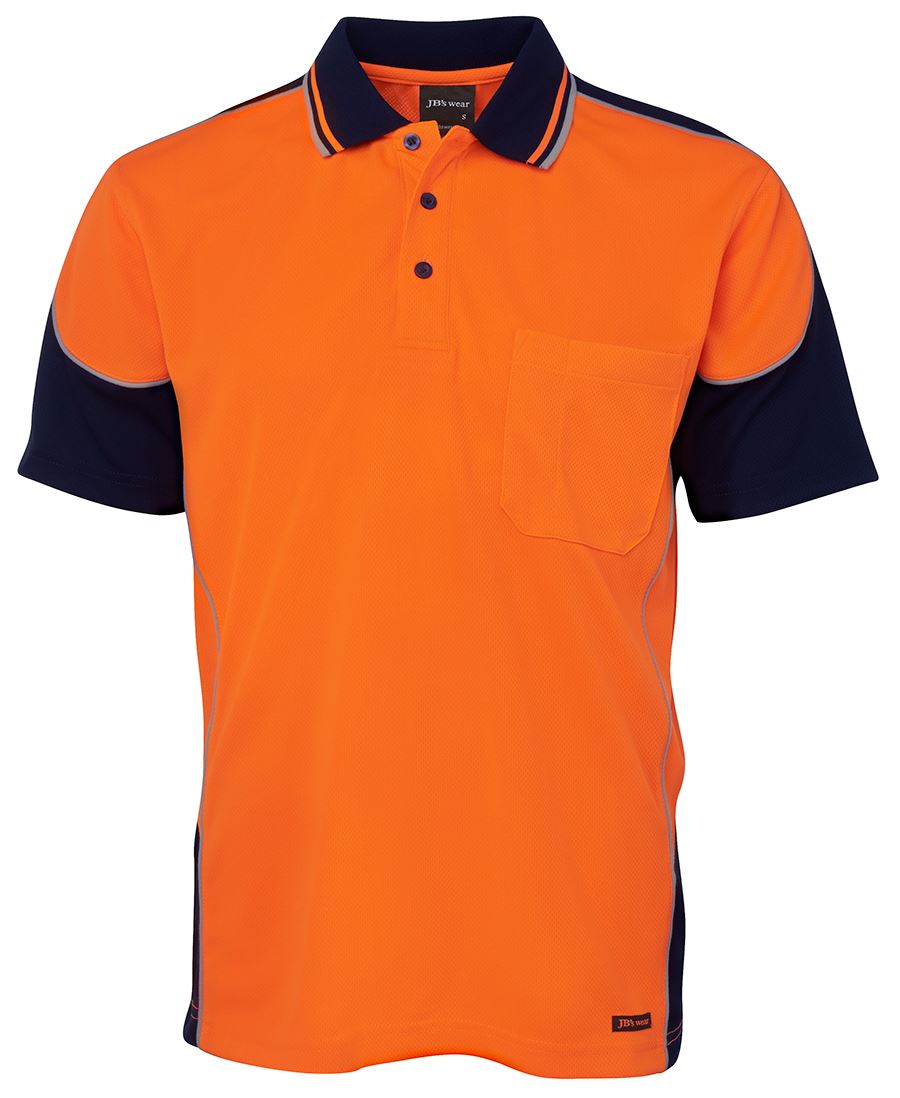 HI VIS CONTRAST PIPING POLO SHIRT