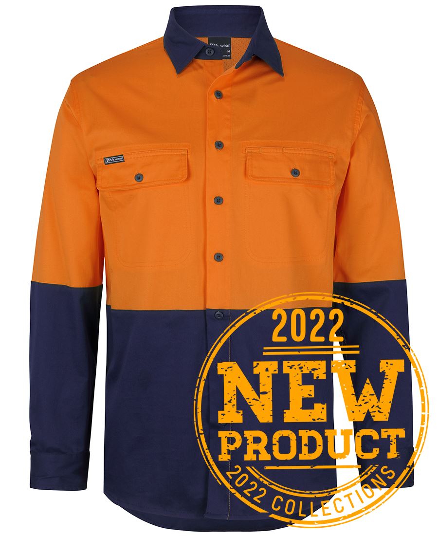 HI VIS L/S STRETCH WORK SHIRT