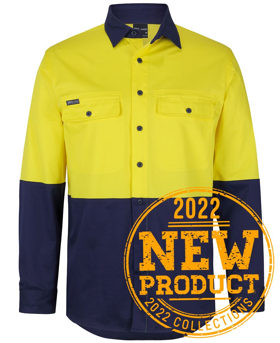 HI VIS L/S STRETCH WORK SHIRT