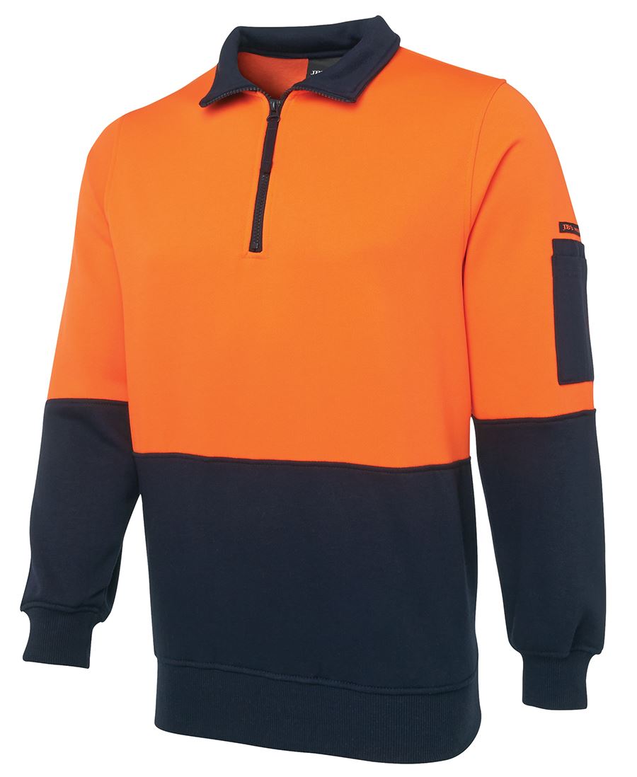 1/2 ZIP HI-VIS FLEECY SWEAT