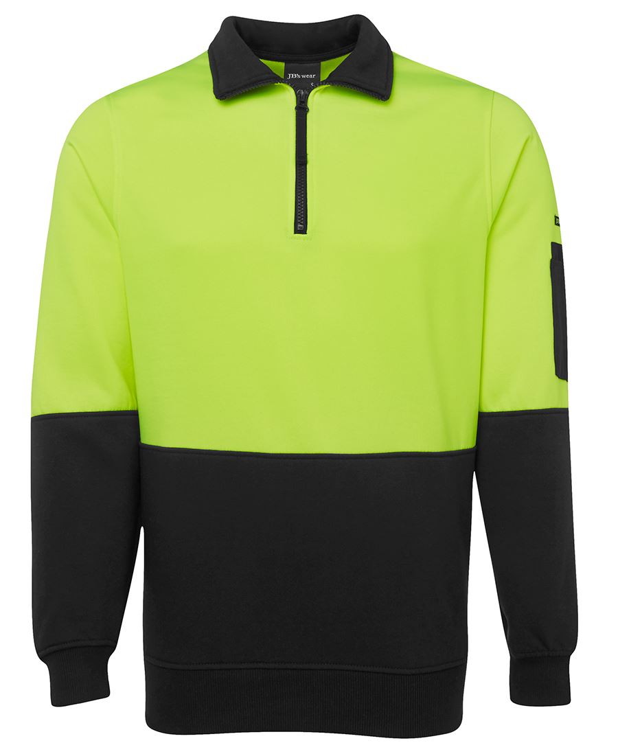 1/2 ZIP HI-VIS FLEECY SWEAT