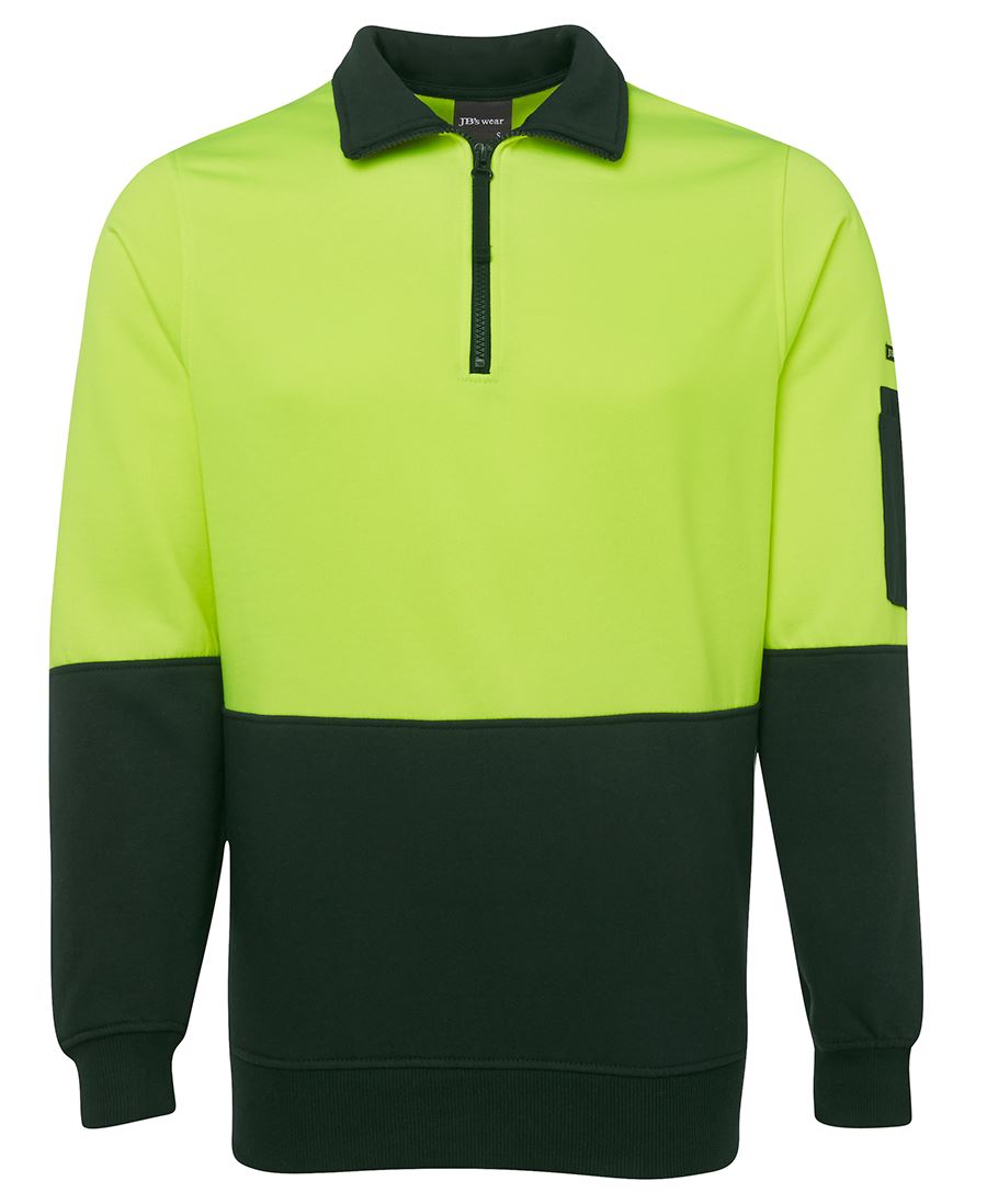 1/2 ZIP HI-VIS FLEECY SWEAT