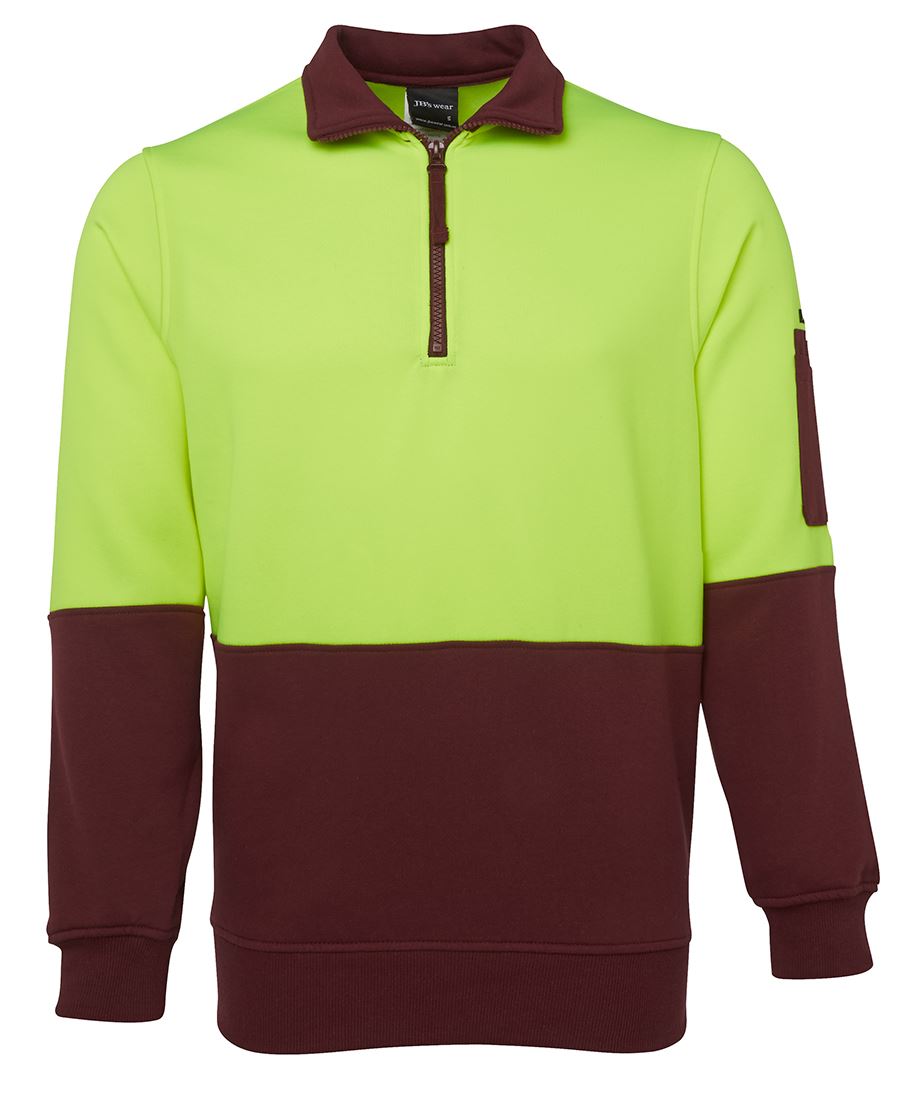 1/2 ZIP HI-VIS FLEECY SWEAT