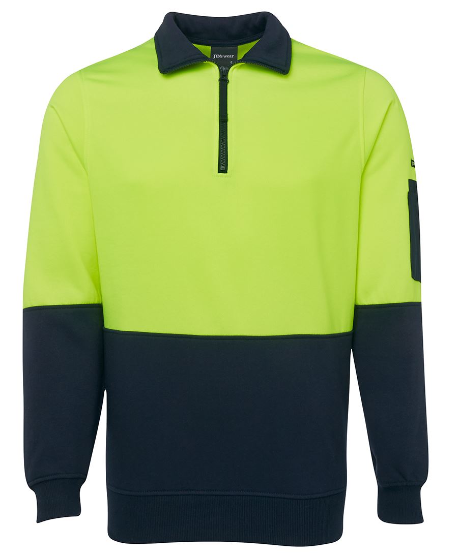 1/2 ZIP HI-VIS FLEECY SWEAT