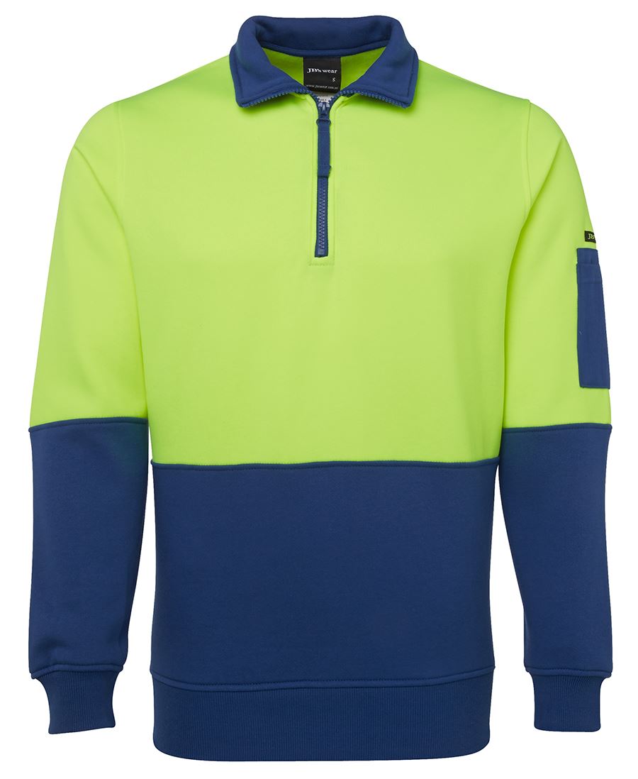 1/2 ZIP HI-VIS FLEECY SWEAT