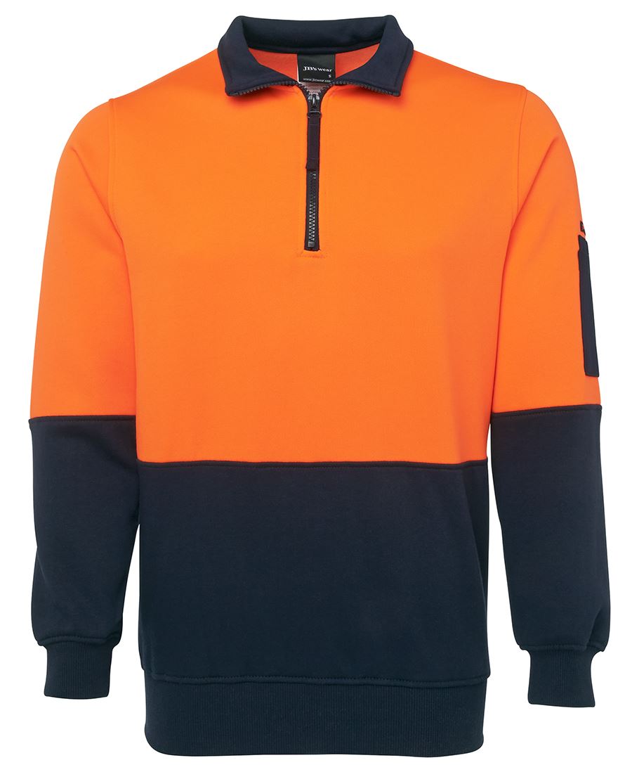 1/2 ZIP HI-VIS FLEECY SWEAT