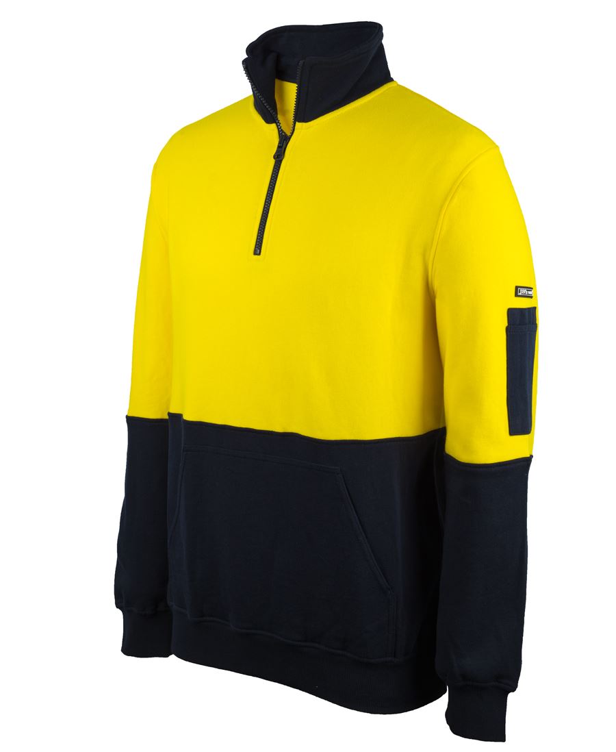 HI-VIS 310 COTTON 1/2 ZIP FLEECE