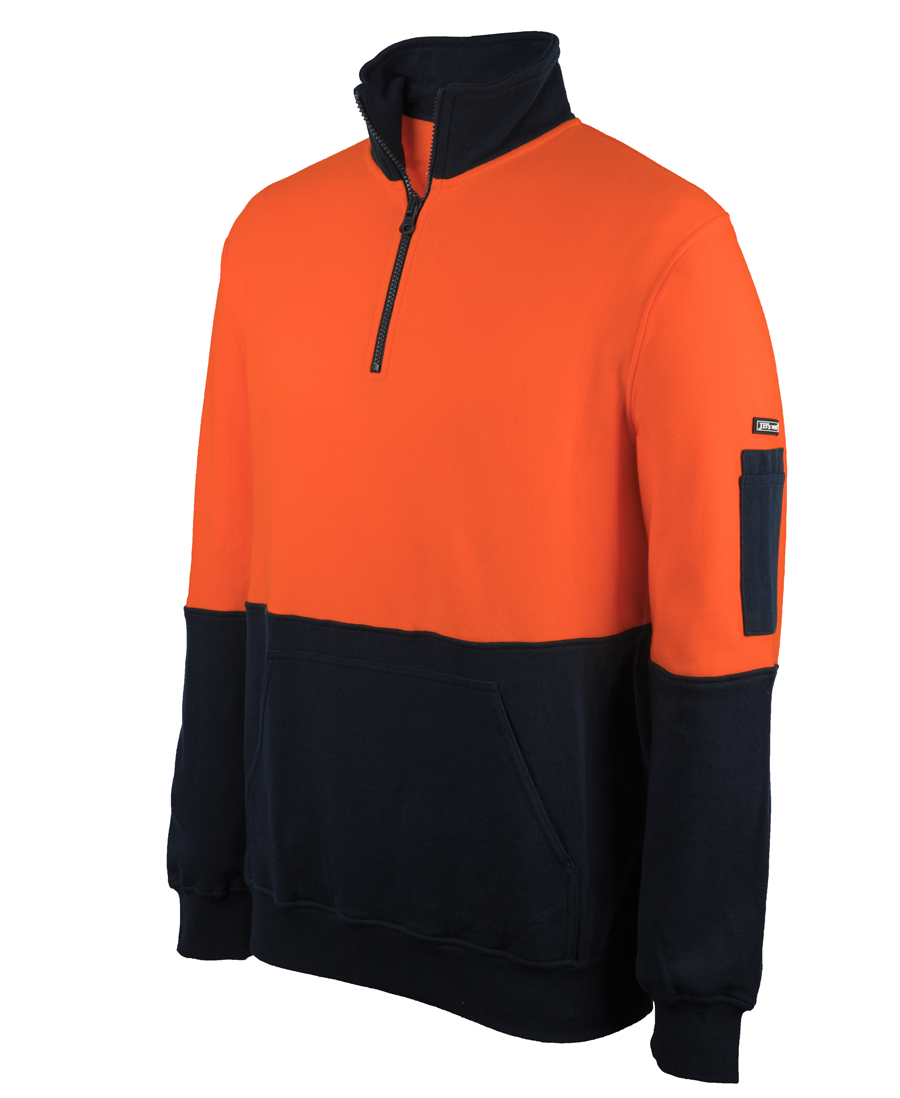 HI-VIS 310 COTTON 1/2 ZIP FLEECE