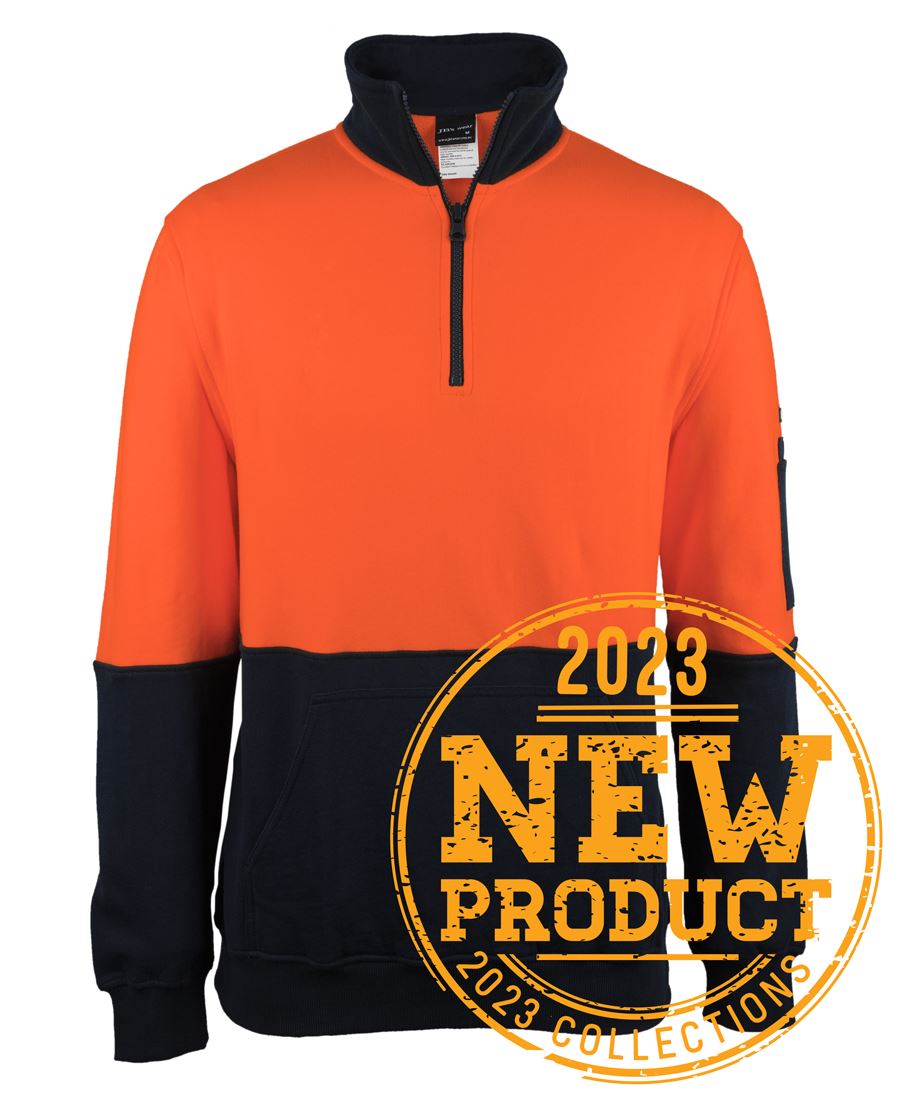 HI-VIS 310 COTTON 1/2 ZIP FLEECE