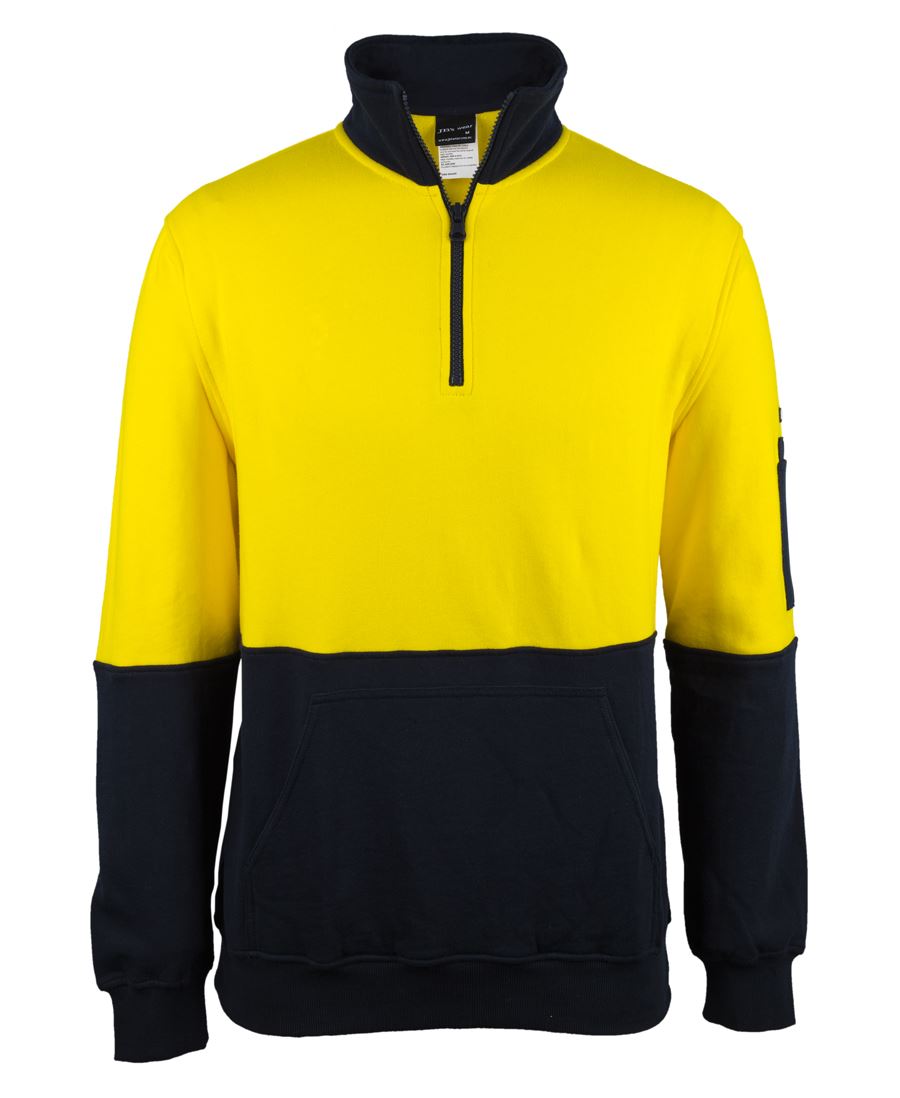 HI-VIS 310 COTTON 1/2 ZIP FLEECE