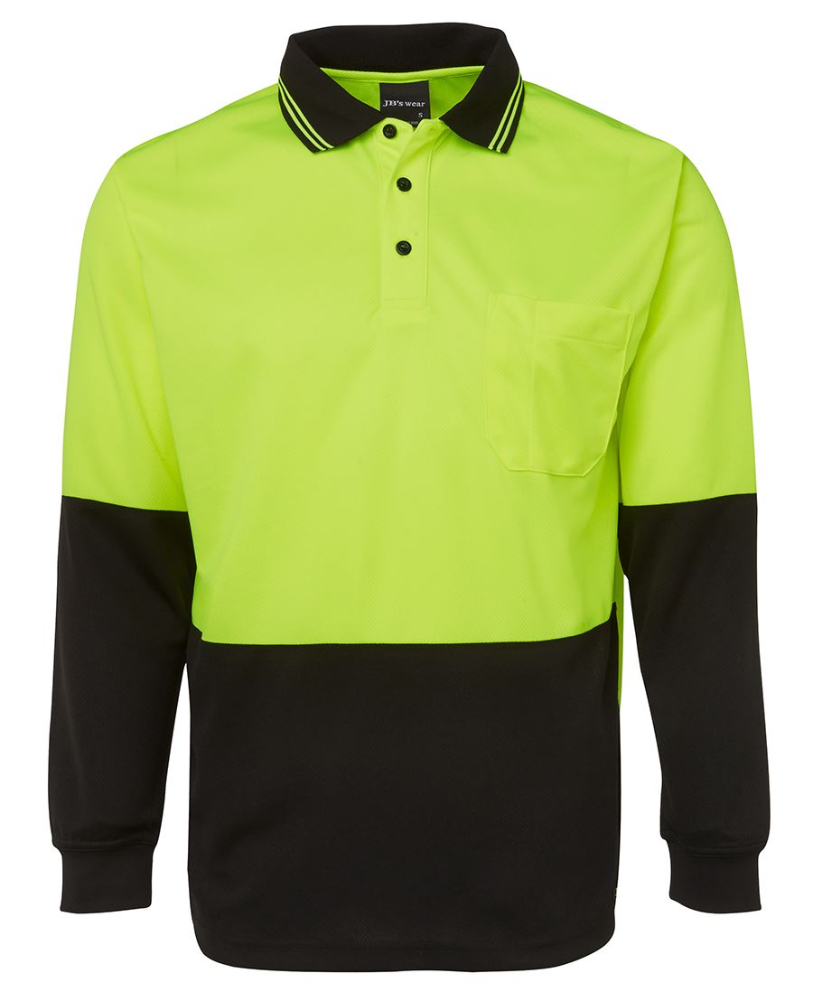 HI VIS L/S TRAD POLO