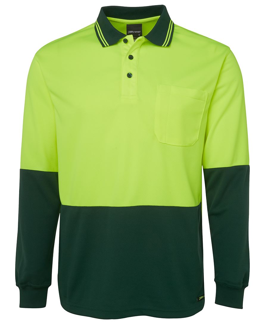 HI VIS L/S TRAD POLO