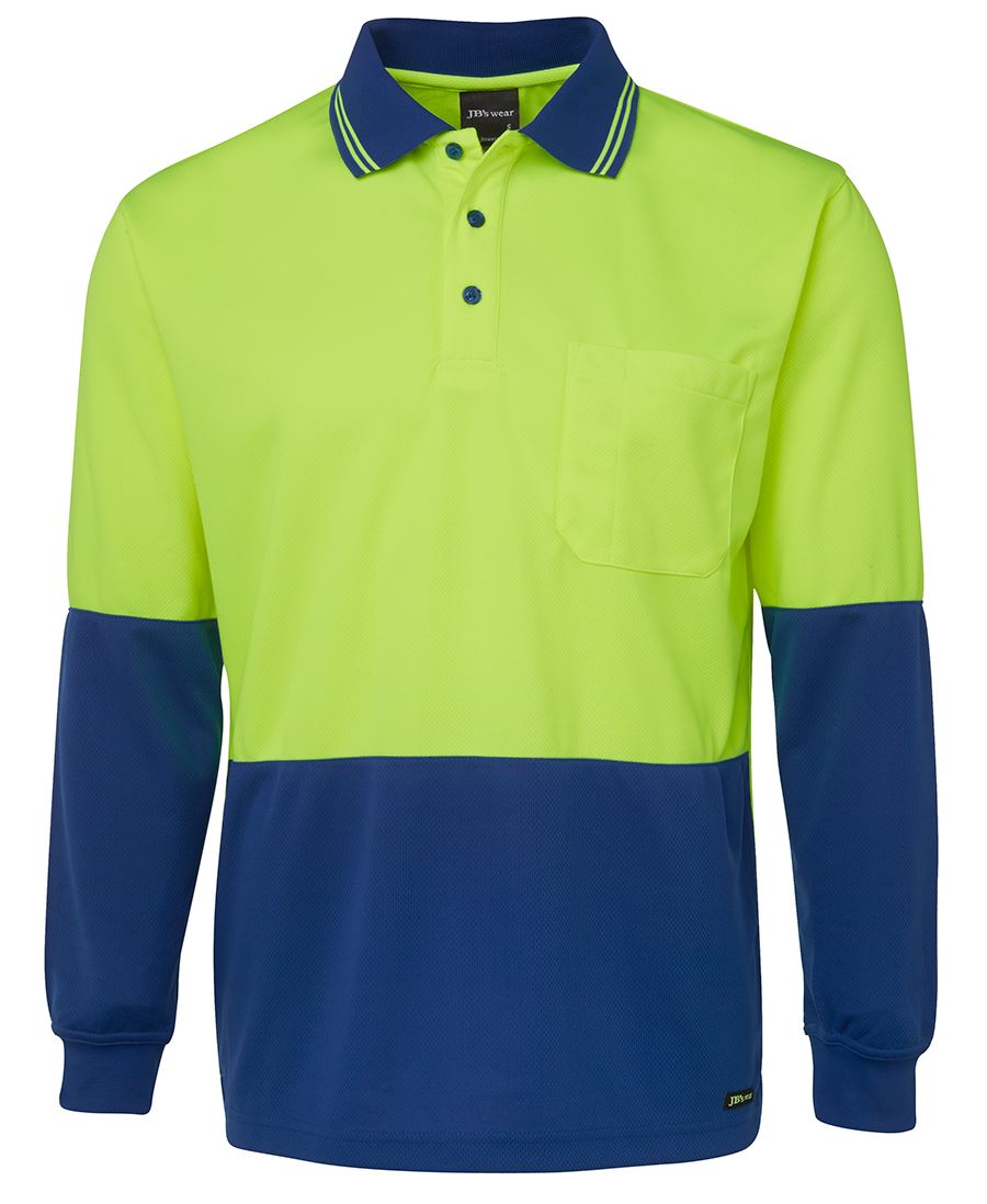 HI VIS L/S TRAD POLO