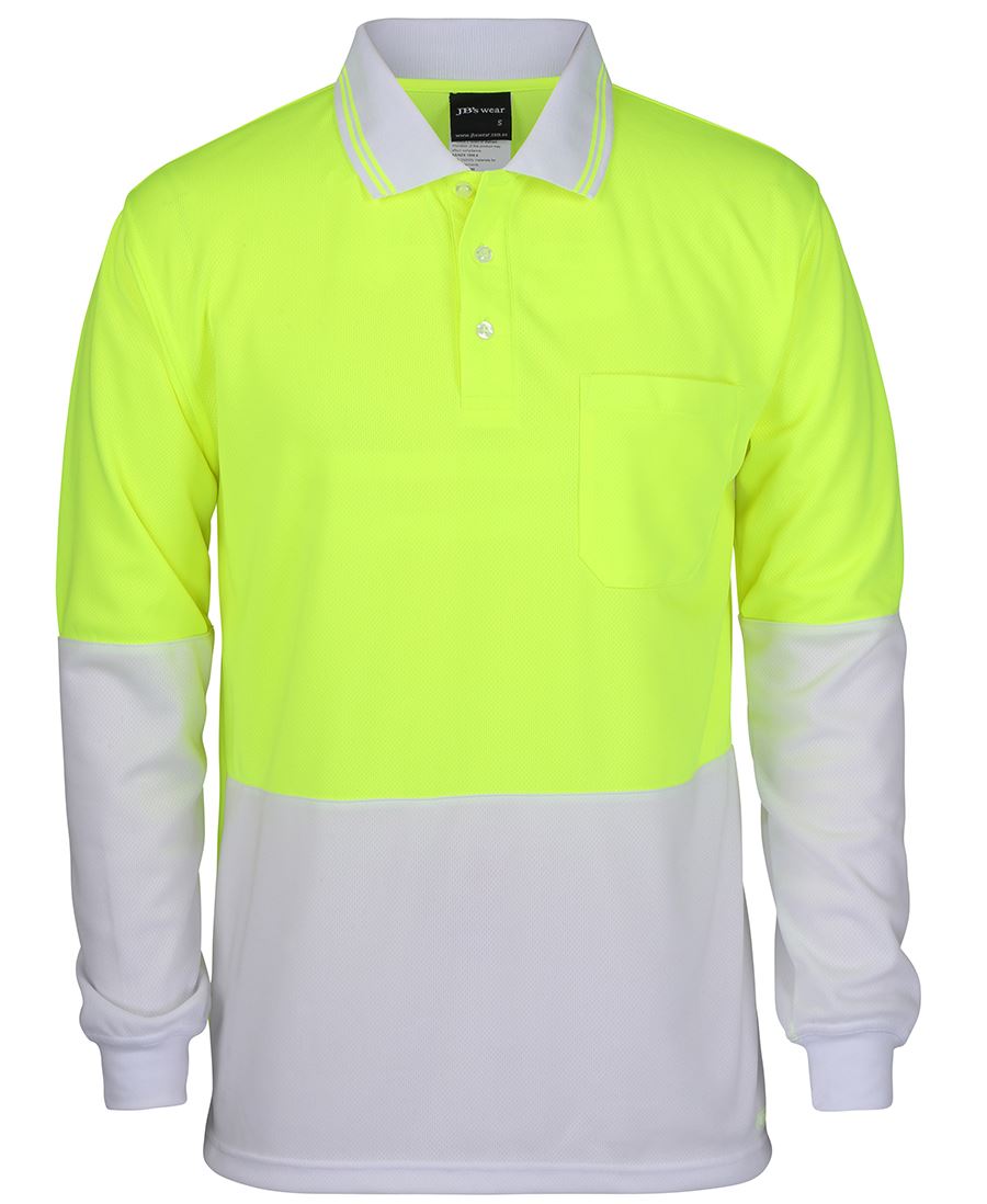 HI VIS L/S TRAD POLO