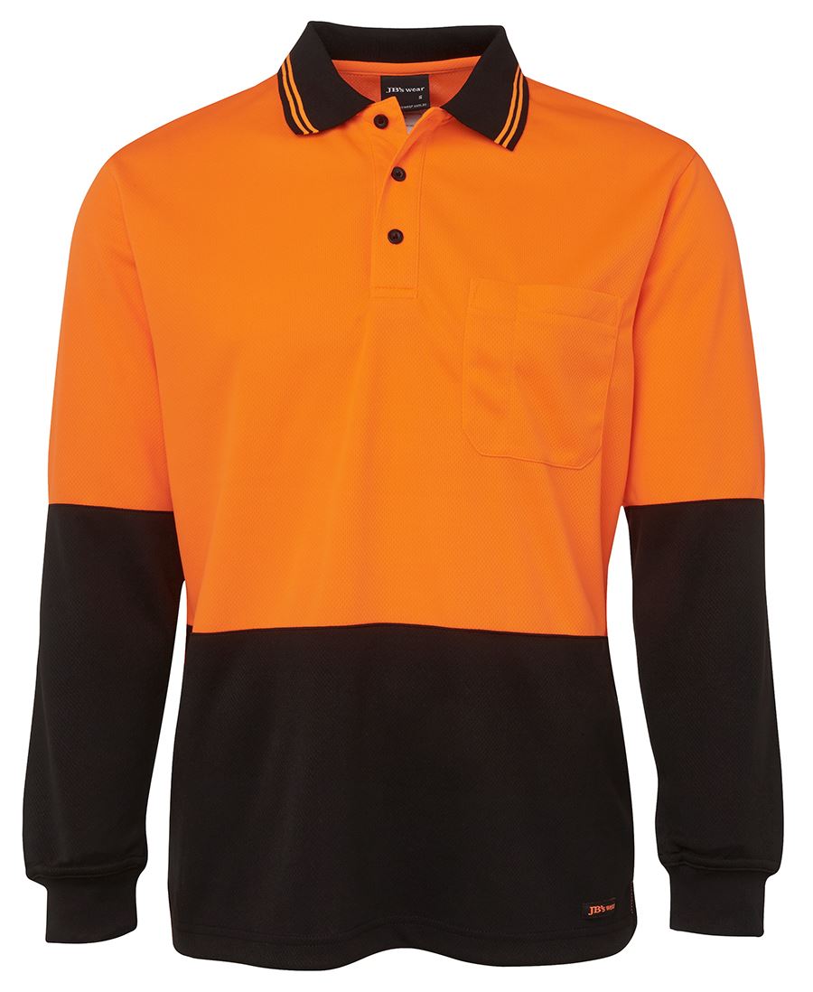 HI VIS L/S TRAD POLO