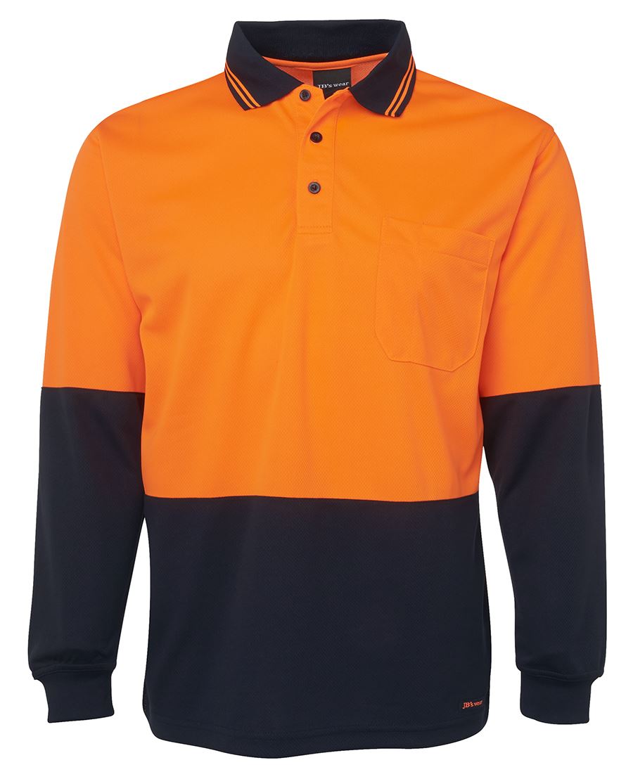 HI VIS L/S TRAD POLO