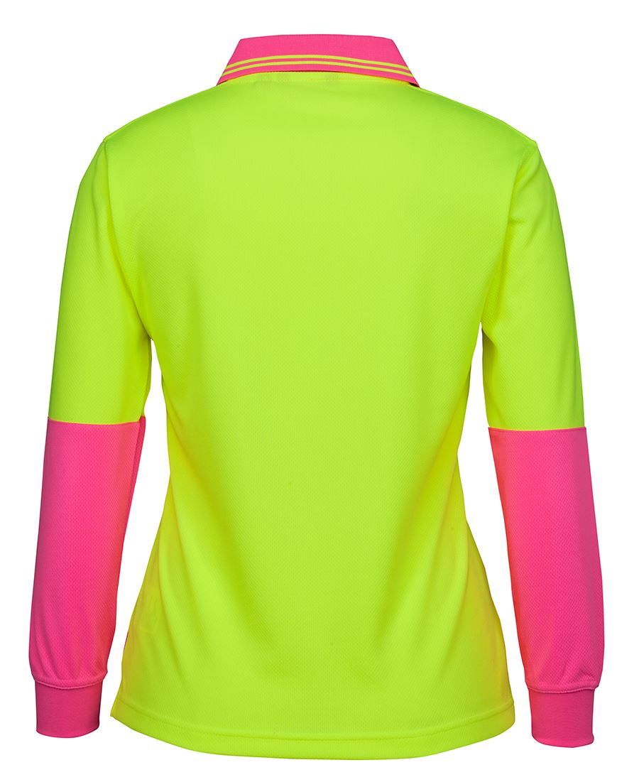 HI VIS LADIES LONGSLEEVE COMFORT POLO