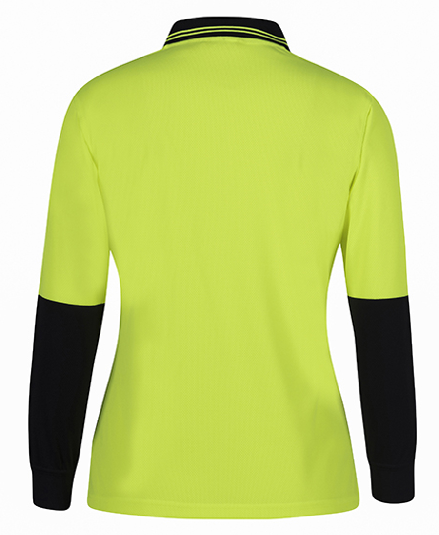 HI VIS LADIES LONGSLEEVE COMFORT POLO