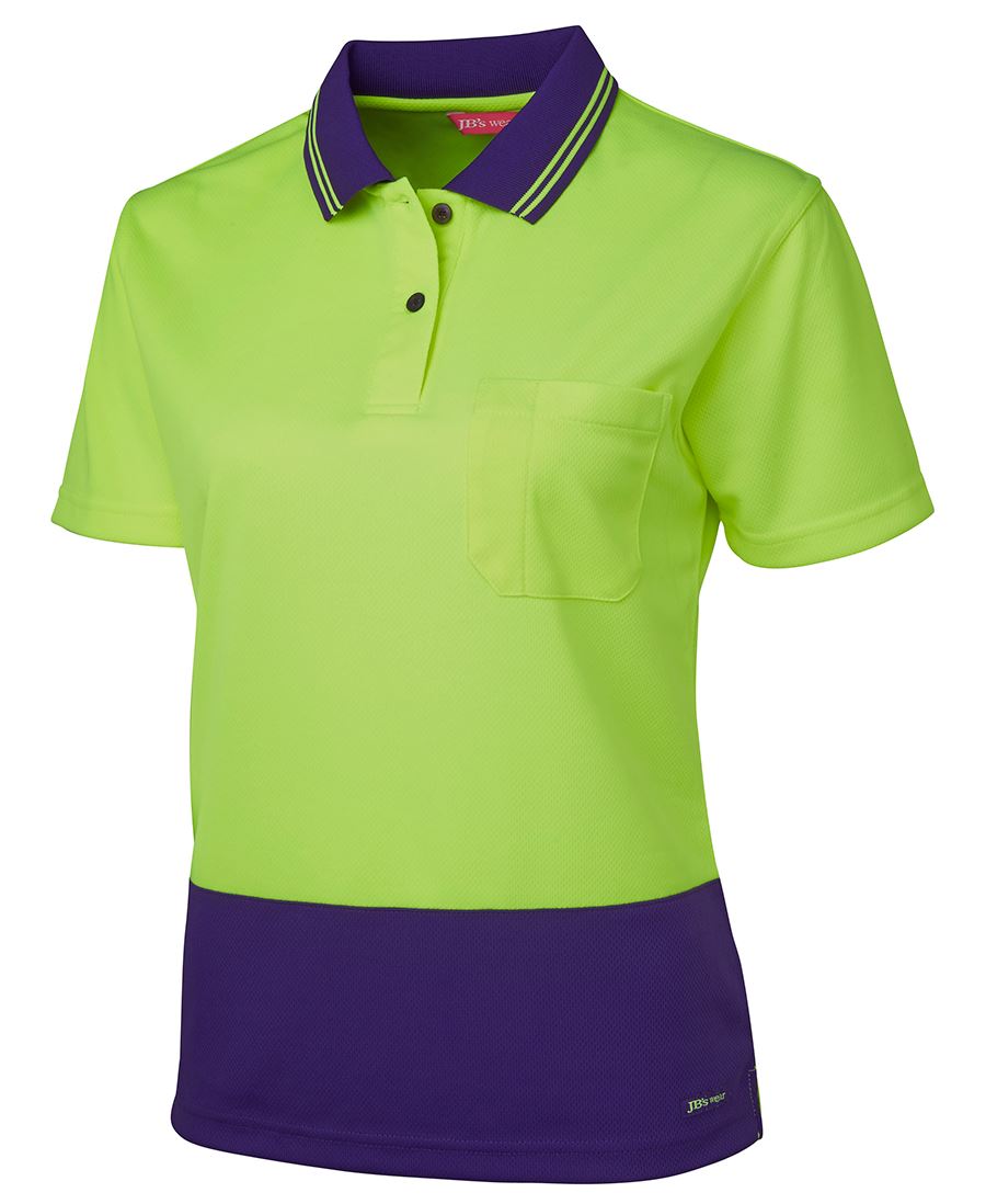 LADIES HI VIS S/S COMFORT POLO