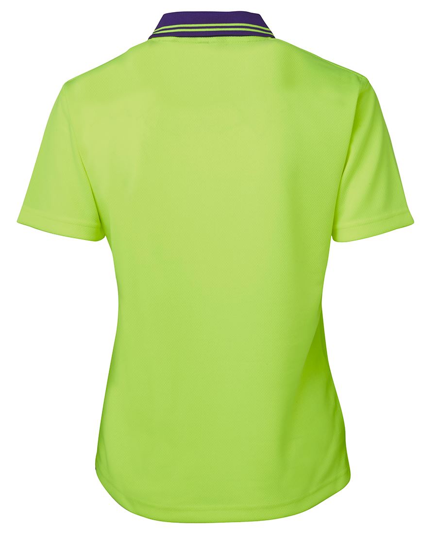 LADIES HI VIS S/S COMFORT POLO