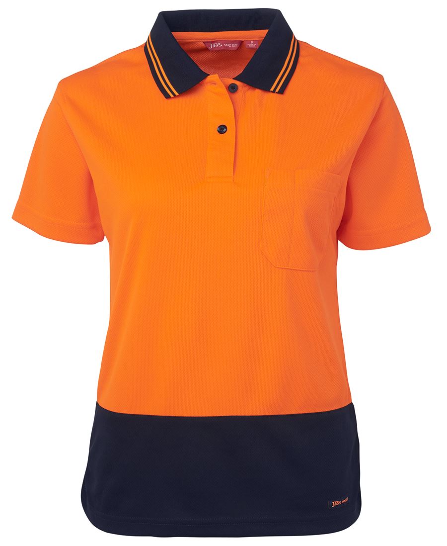 LADIES HI VIS S/S COMFORT POLO