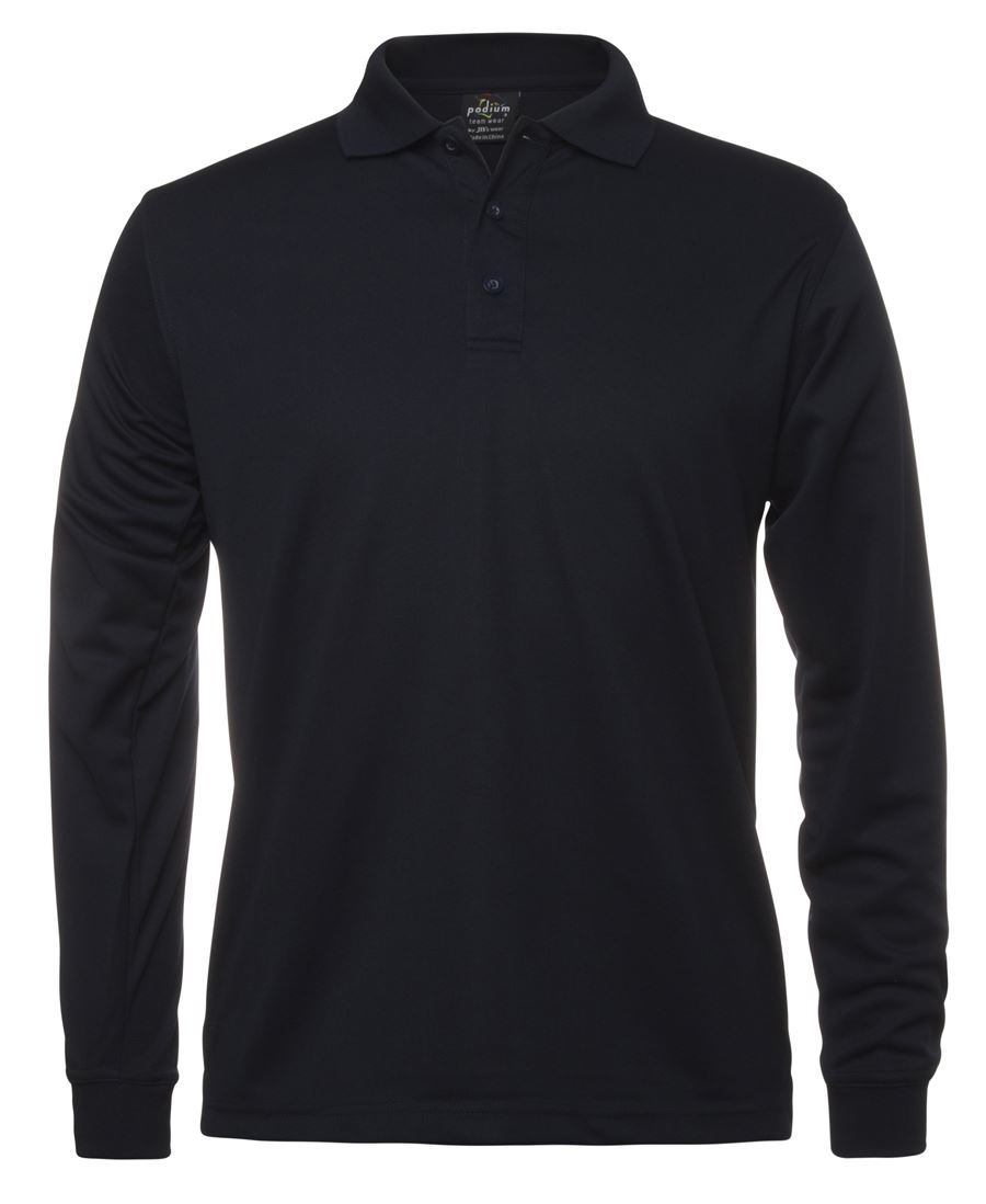 LONG SLEEVE POLY POLO SHIRT