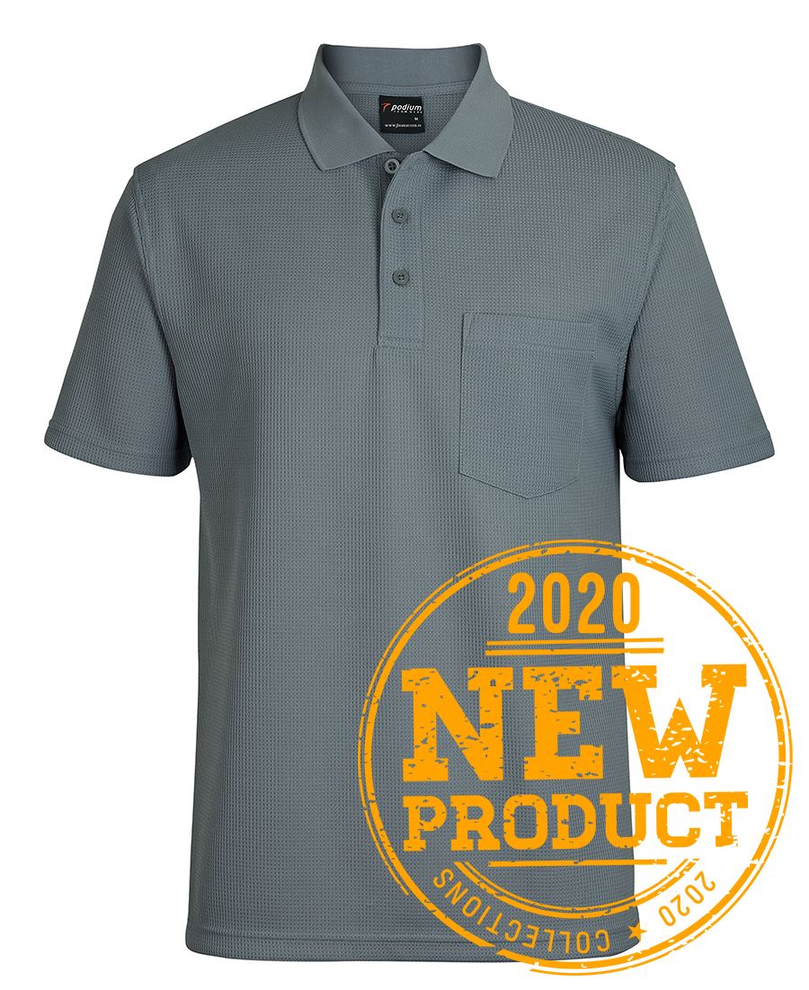 PODIUM WAFFLE POCKET POLO