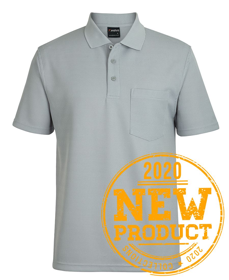 PODIUM WAFFLE POCKET POLO