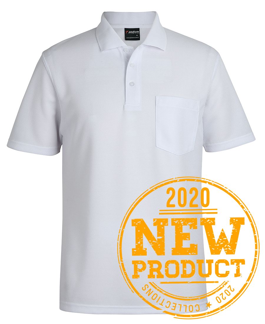 PODIUM WAFFLE POCKET POLO