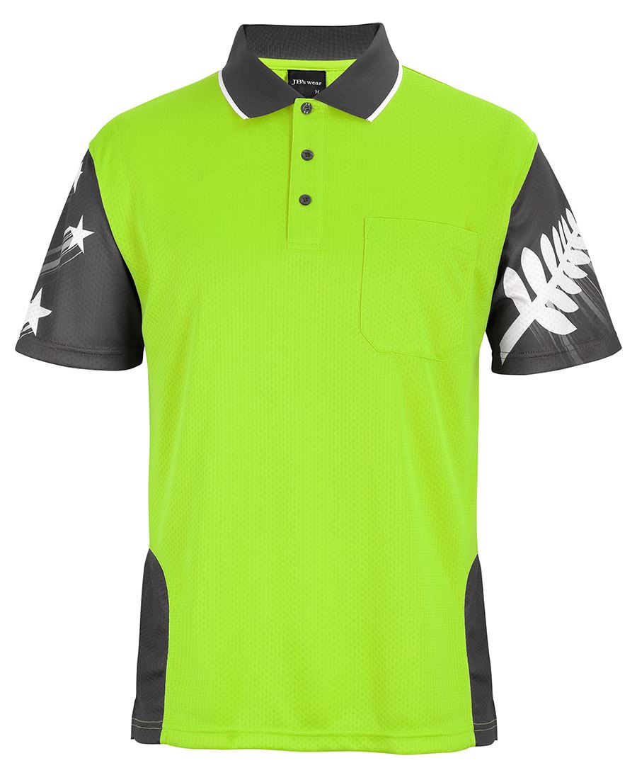 HI VIS NZ FERN POLO