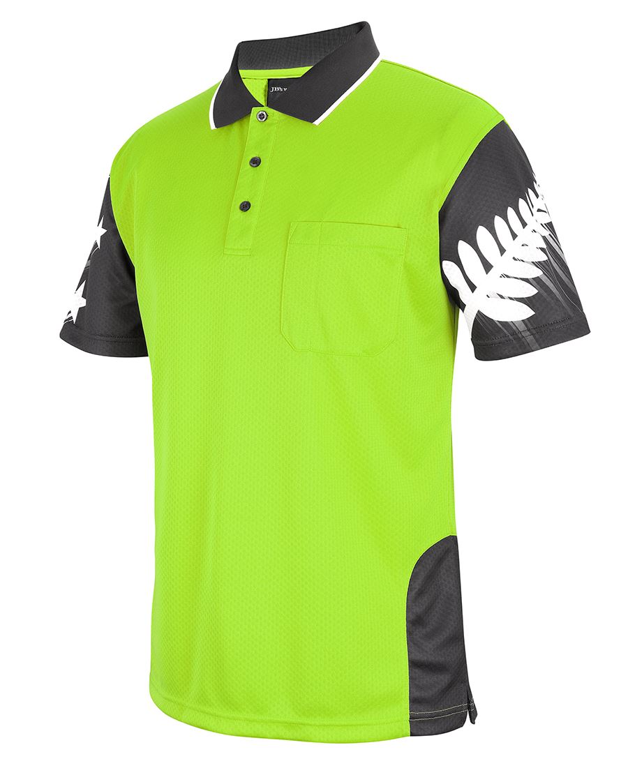 HI VIS NZ FERN POLO