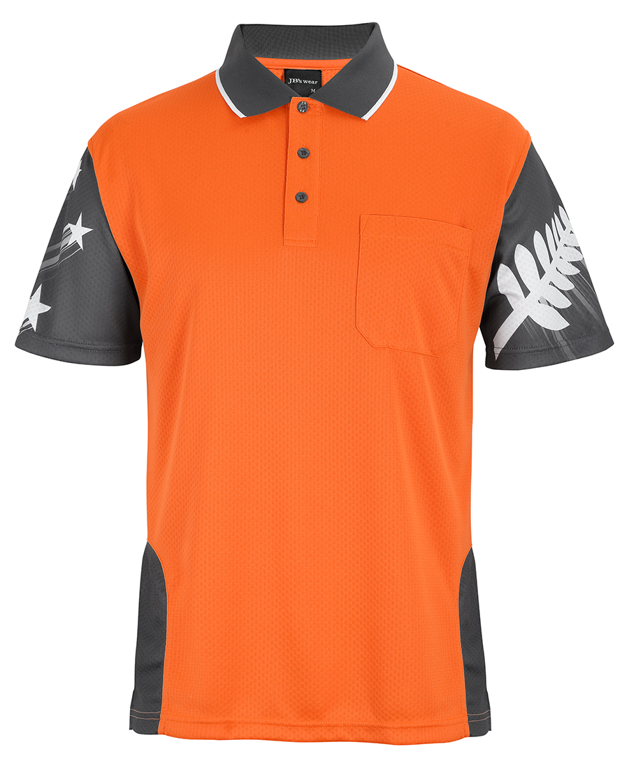 HI VIS NZ FERN POLO