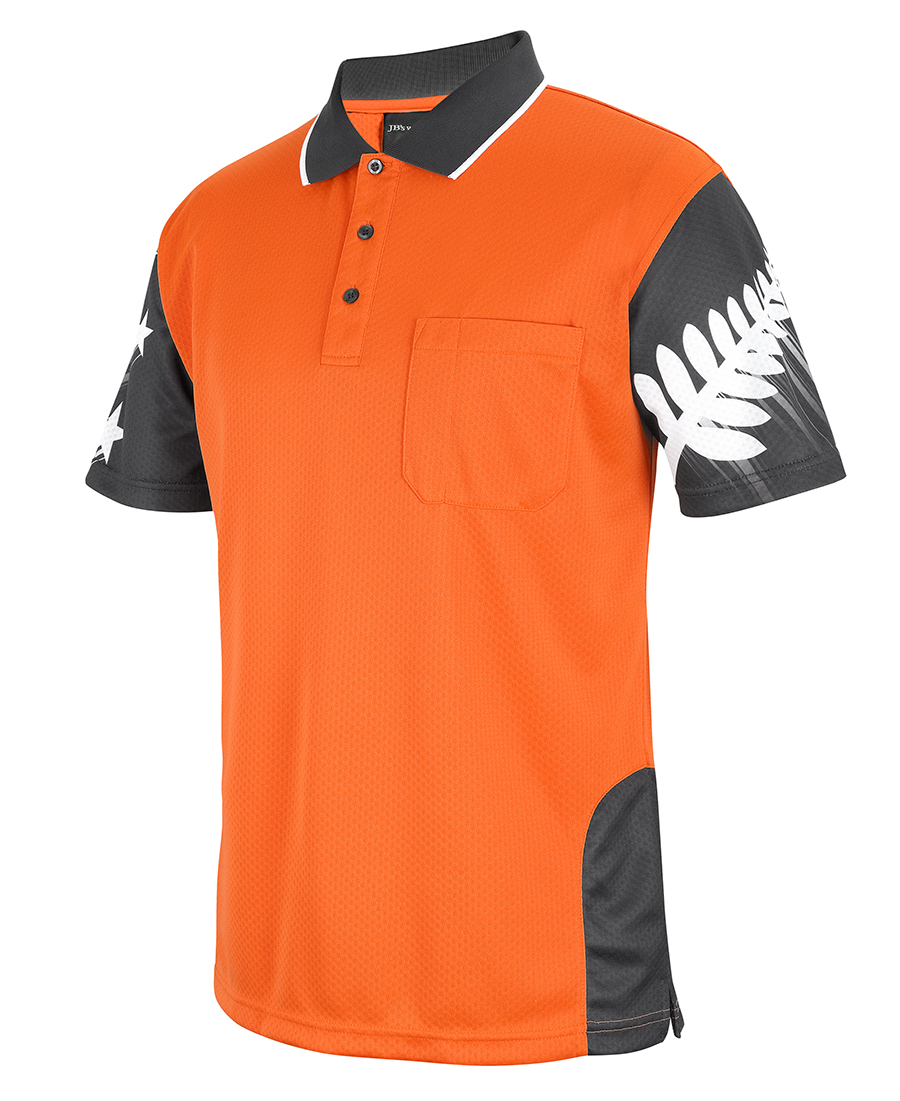 HI VIS NZ FERN POLO